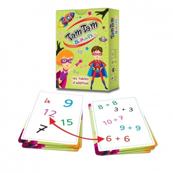 Tam Tam Safari CP Level 1 + SuperPlus Addition Tables + Wooden Bookmark Ruler - 6+ years