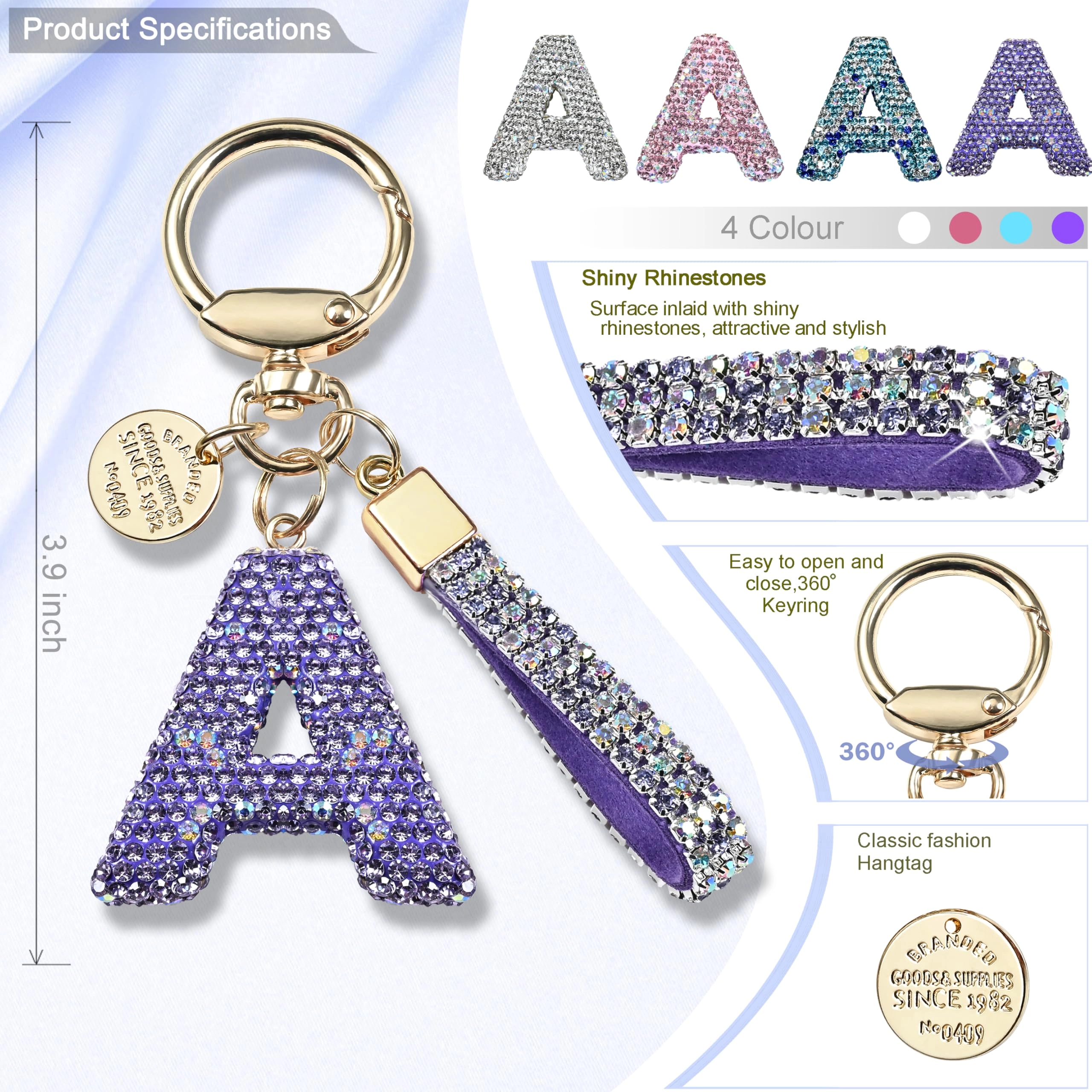 Initial Letter Keychain - Letter