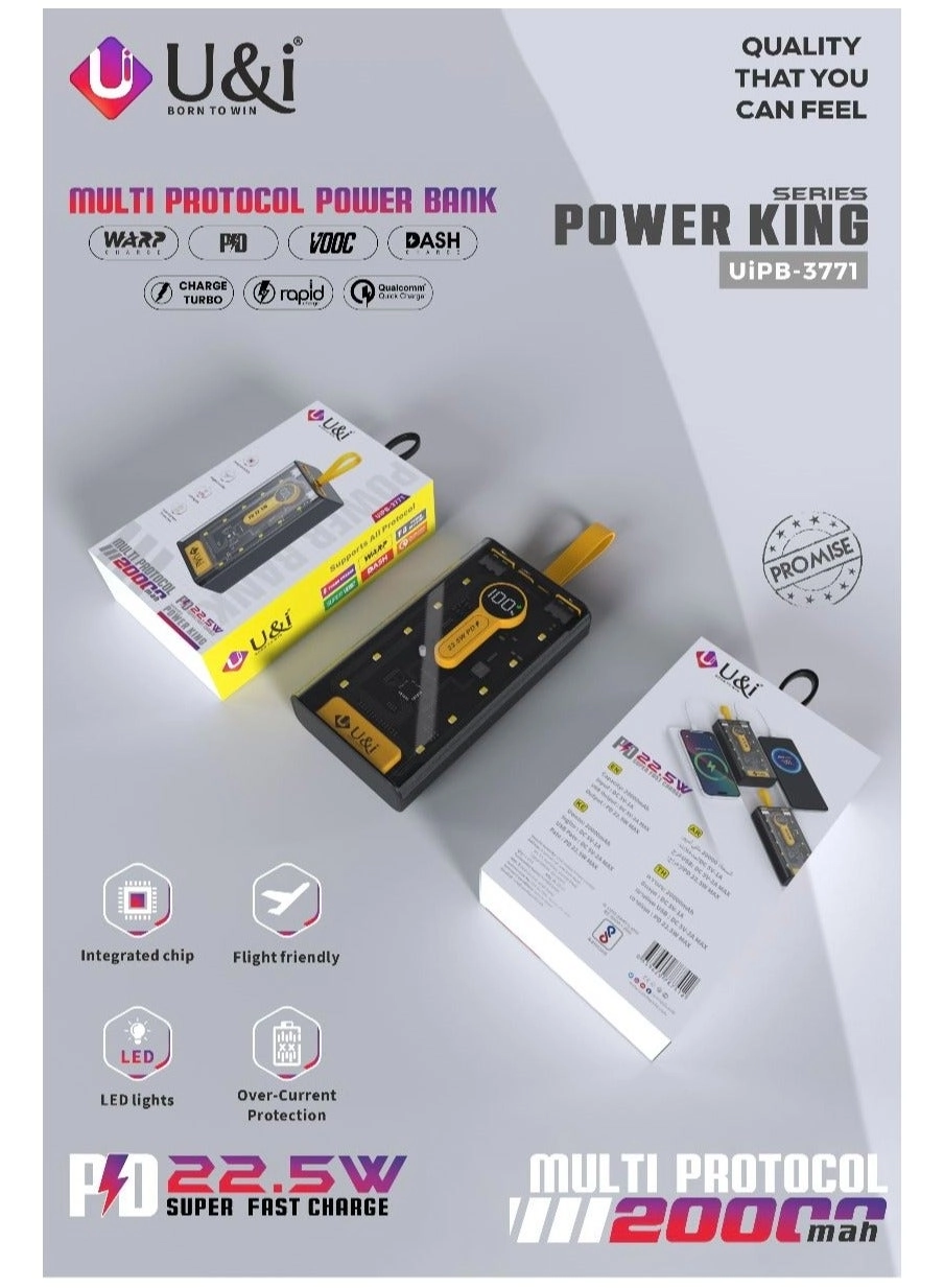 UiPB-3771 - 20000mAh 22.5W Fast charging