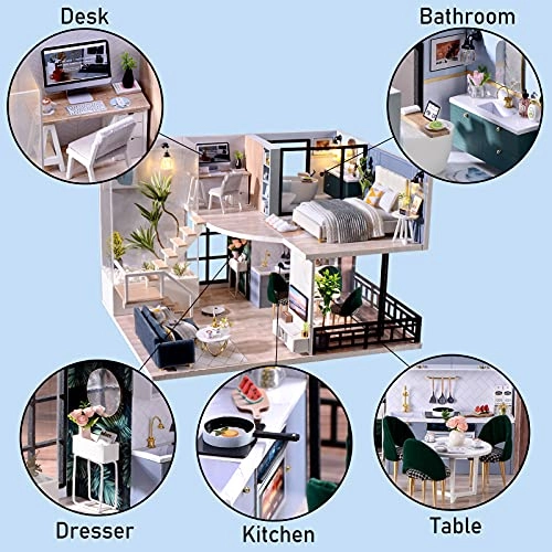 DIY Miniatures Dollhouse Kit - 1:24