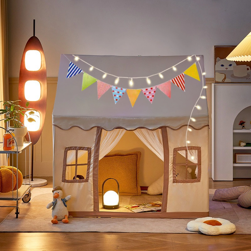 Play Tent House - Large Beige 120 x 100 x 130 cm