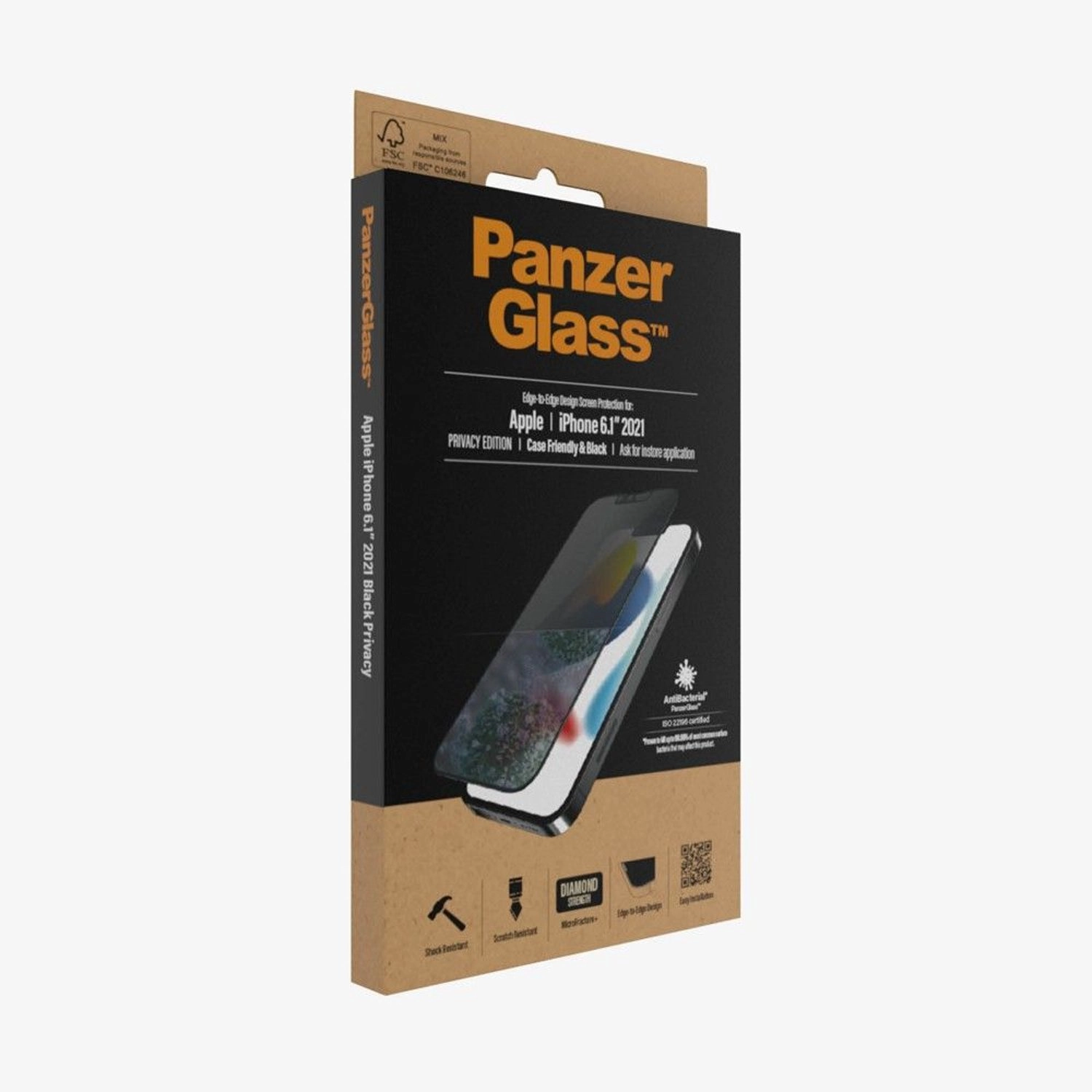 Edge Privacy Tempered Glass Screen Protector - iPhone 13 Pro