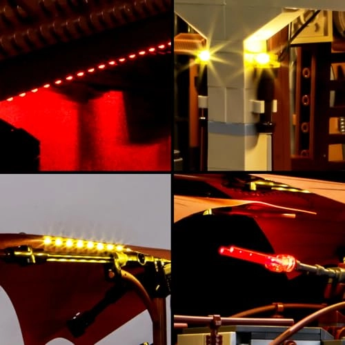 Jabba's Sail Barge - LED Light Set Compatible with 75397