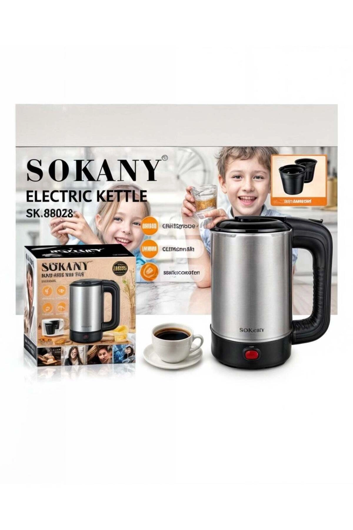 SOKANY Stainless Steel Electric Kettle