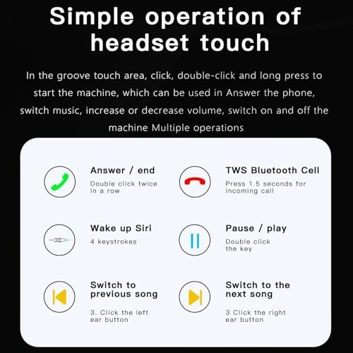 Fitness Tracker Watch - Earbuds Heart Rate/Sleep Tracker IP67 Waterproof