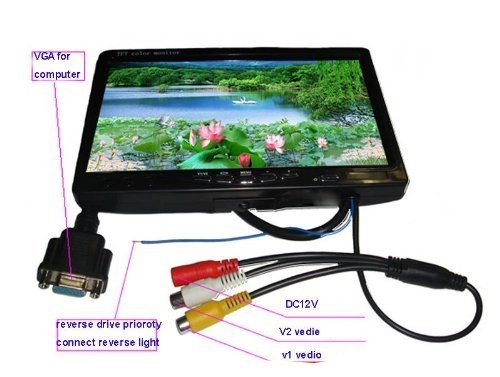TFT Color LCD Car Monitor - 7-inch