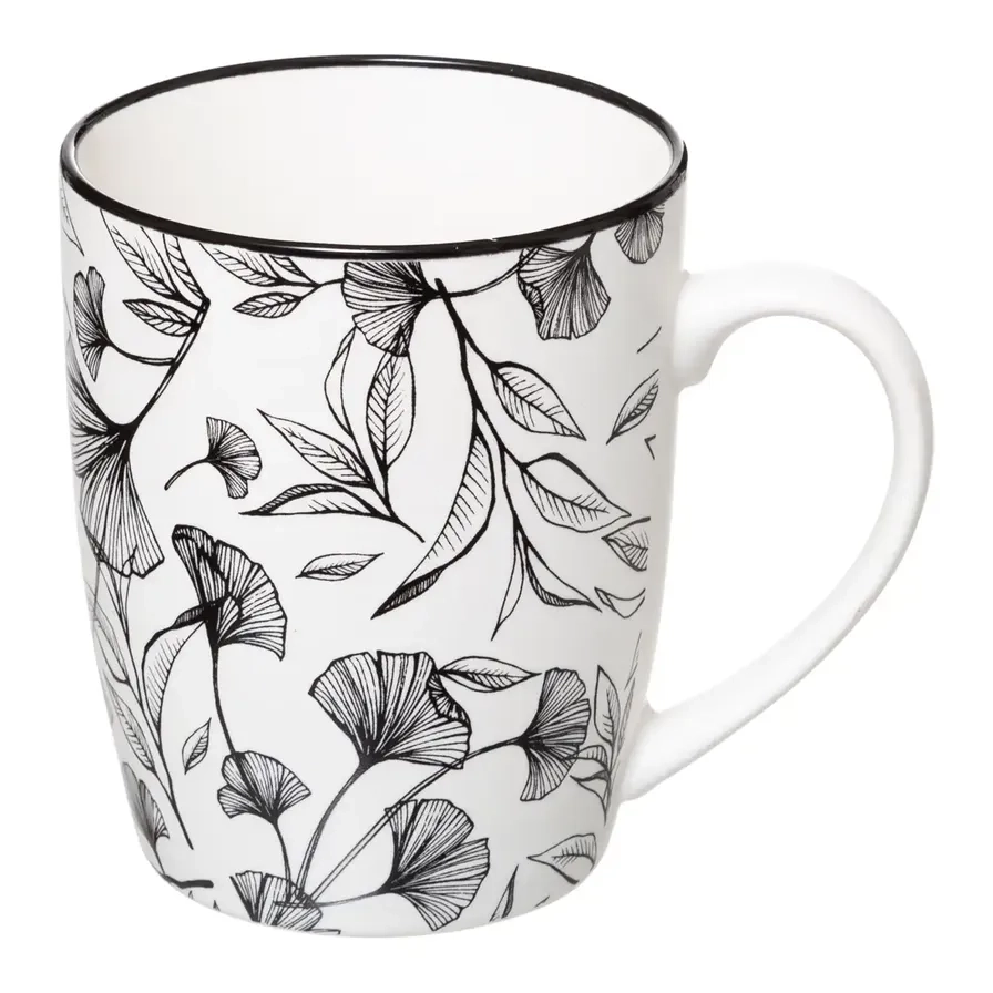 Floral Pattern Mug - Assorted Colors - 340 ml