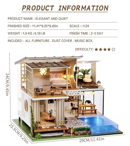 DIY Miniature Dollhouse Kit - 124 scale