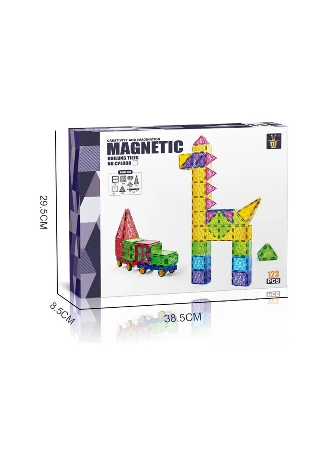 Magnetic Building Tiles - 123pcs