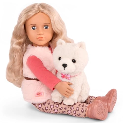 Kinsley Fashion Doll - 18-inch + Kenzi Shih Tzu Pup - 6-inch Ages 3+