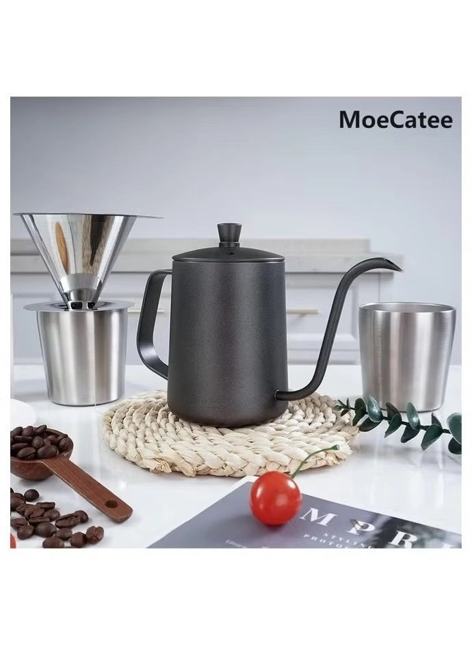 Pour Over Coffee Maker Set Kettle Scale Grinder 153281