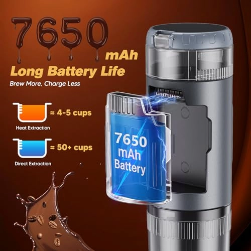 Portable Coffee Machine - 60ml Ground coffee Nespresso compatible capsules