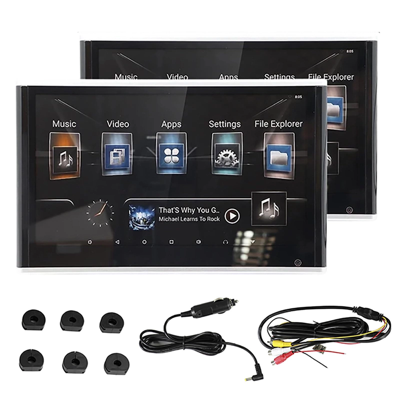 WhFKLca Car Headrest Video Player - 10.1 inch