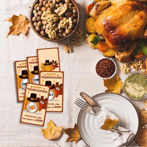 Happy Thanksgiving Game Cards - English 16 years and up 40 Pcs