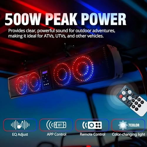 UTV Sound Bar - 4-inch Surround