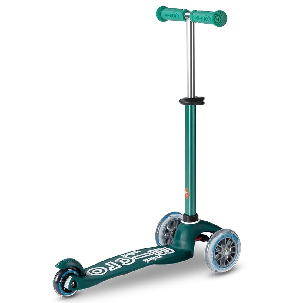 Mini 3 in 1 Deluxe Eco 3-Wheel Kick Scooter – 120mm LED + Seat