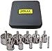 Diamond Drill Bit Diamond Hole Saw Set - Diamond 10 Pieces 1/4, 3/8, 1/2 (0.5 Inch), 3/4, 1, 1 1/4, 1 3/8, 1 1/2, 1 3/4, 2