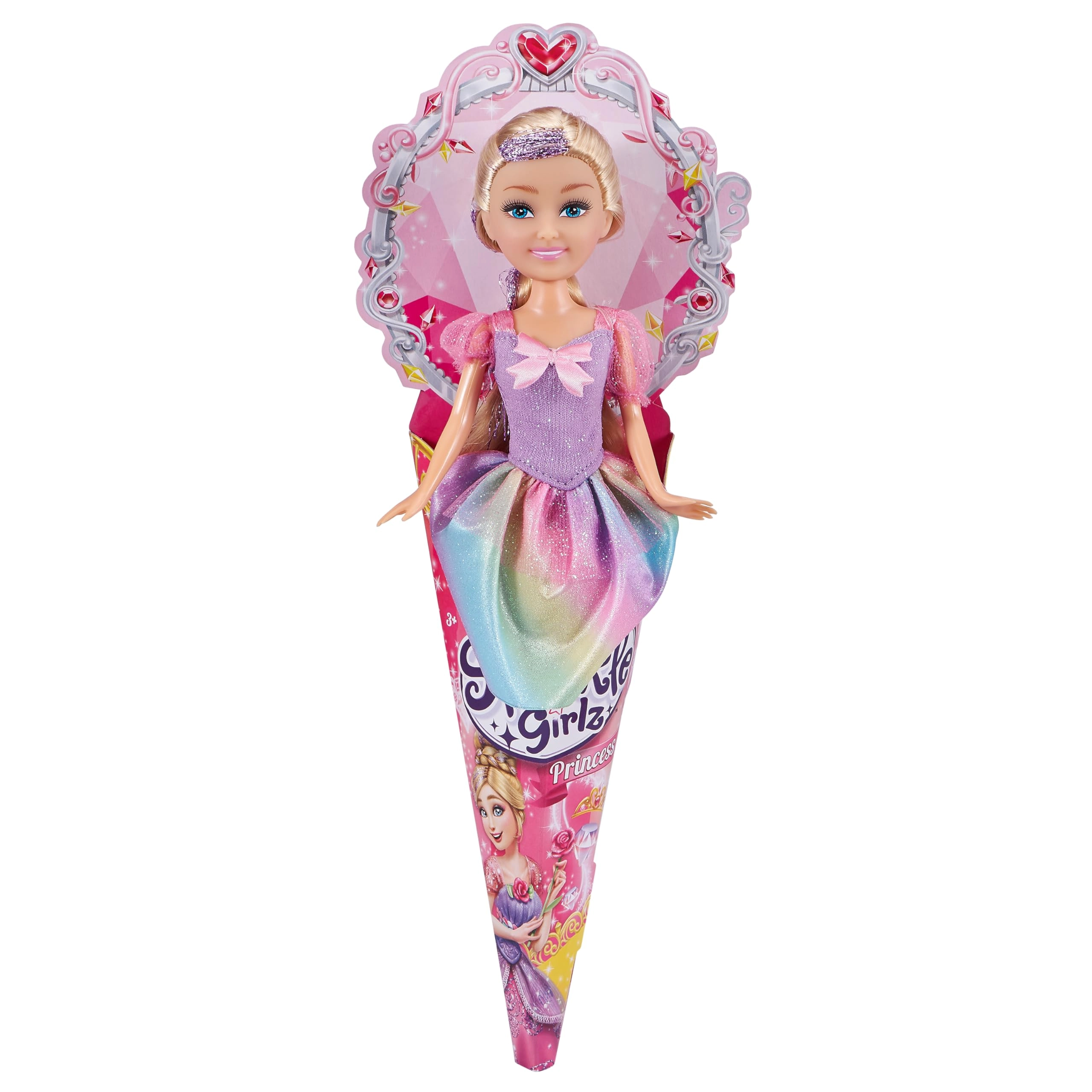 ZURU Sparkle Girlz Princess Cone Dolls - Super Sparkly Long Soft Hair
