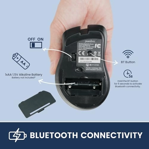 PERIMICE-821IB Mouse - Bluetooth