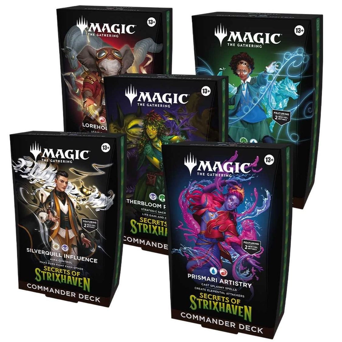 Magic: the Gathering Silverquill + Prismari + Witherbloom + Lorehold + Quandrix