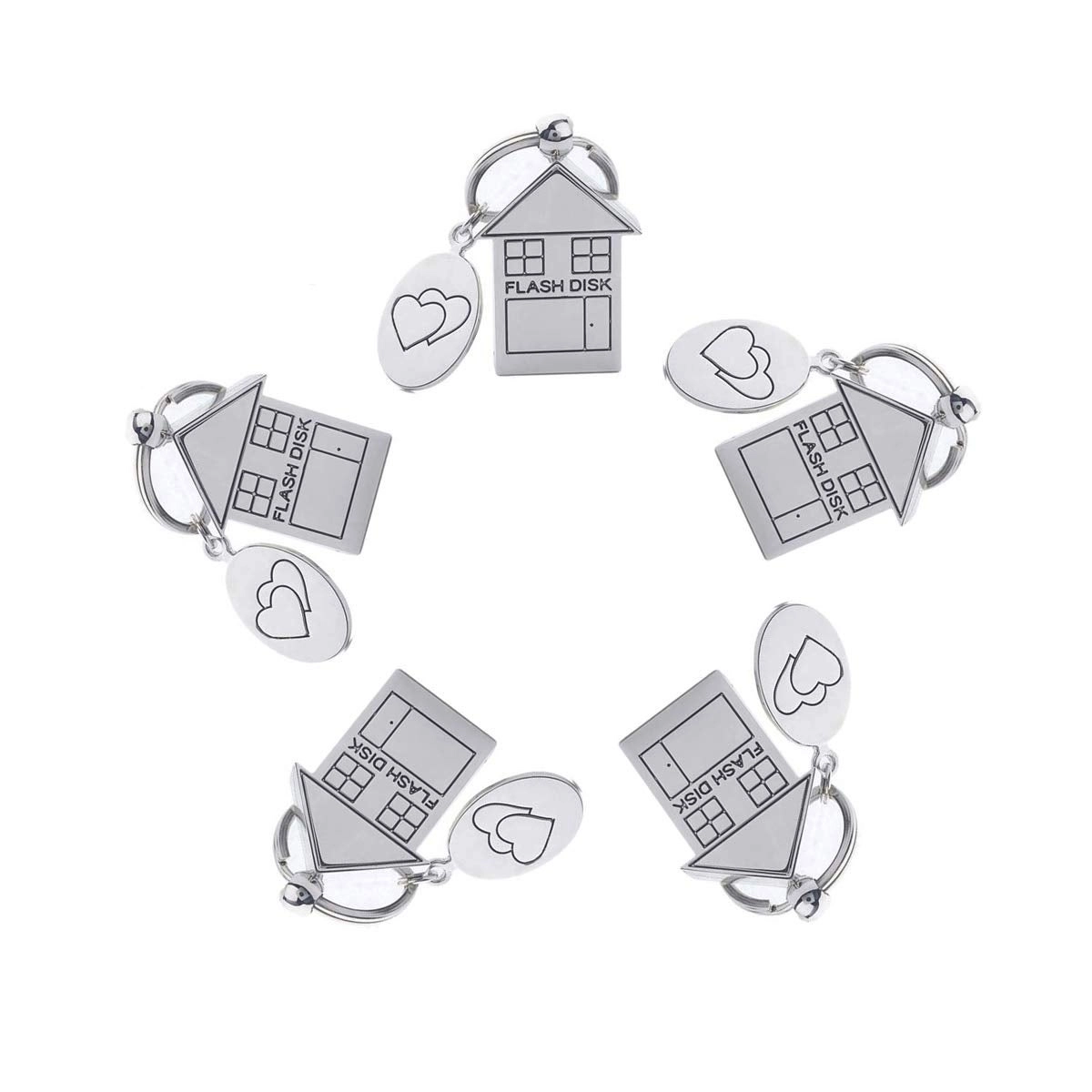 ANGROC Folding Metal House Shaped USB Flash Drive - USB 30 16GB