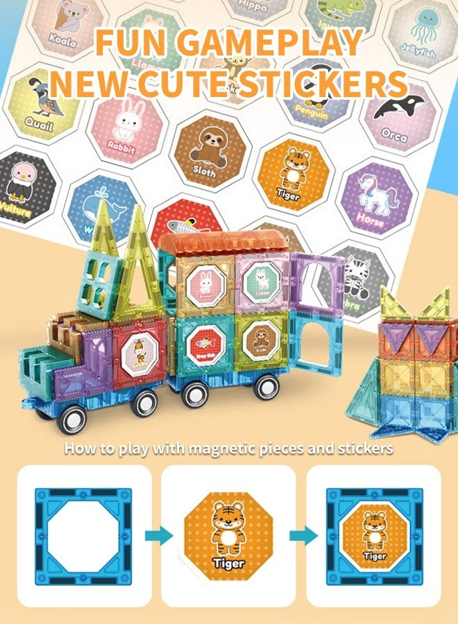 Magnetic Building Blocks - 108pcs