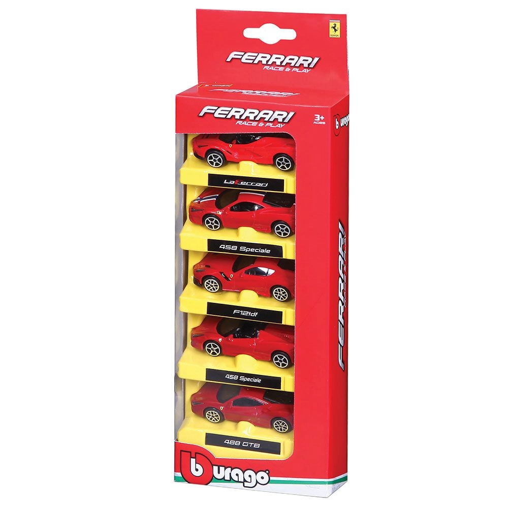 458 Speciale 1:64 + F40 Competizone + Challenge Stradle (Yellow) + 430 Scuderia + 599 Gto 5 Pack
