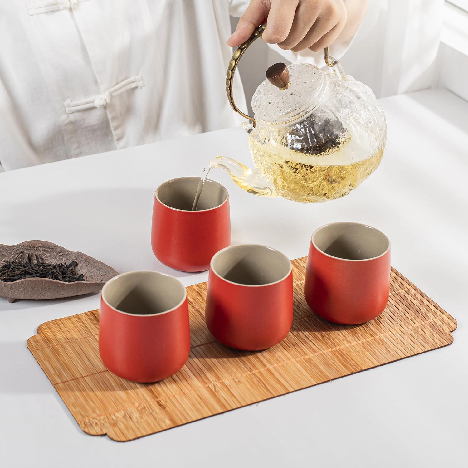 Ceramic Japanese Tea Cup - 4 pcs - 205 ml