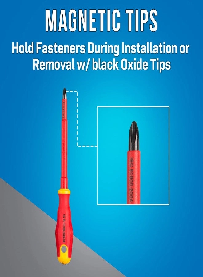 TK-70INS Insulated Slotted and Phillips Screwdriver Set (7 Pcs)