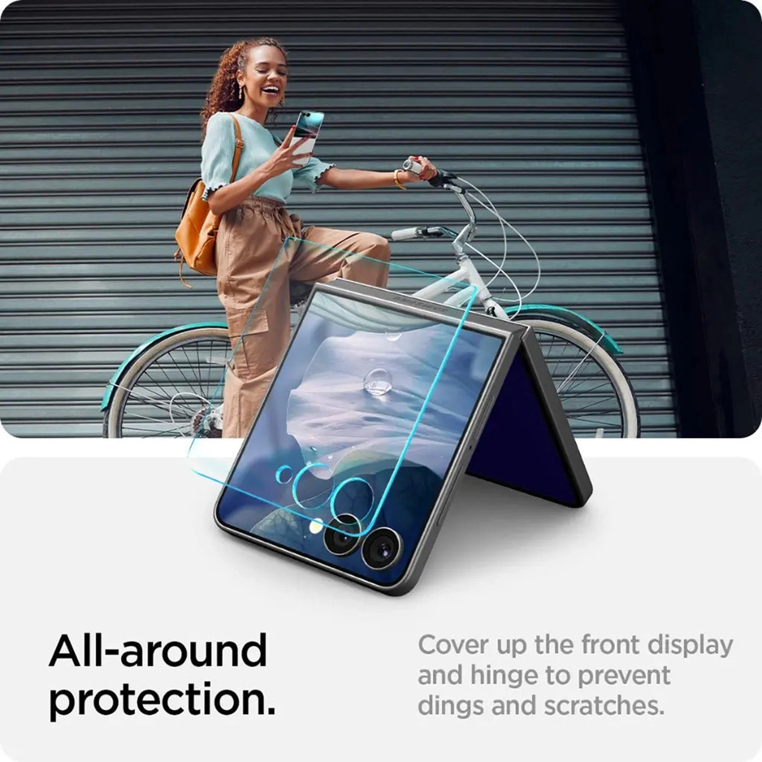 Clear Tempered Glass Screen Protector for Galaxy Z Flip7 (2-Pack)