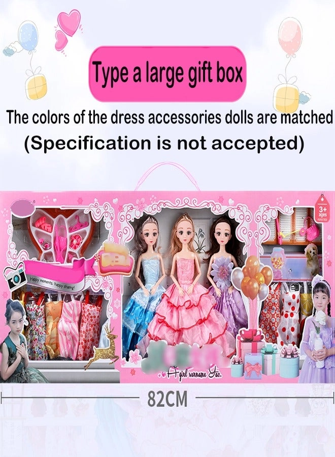 Elsa Princess Doll Set - 82cm Large Gift Box Ages 3+