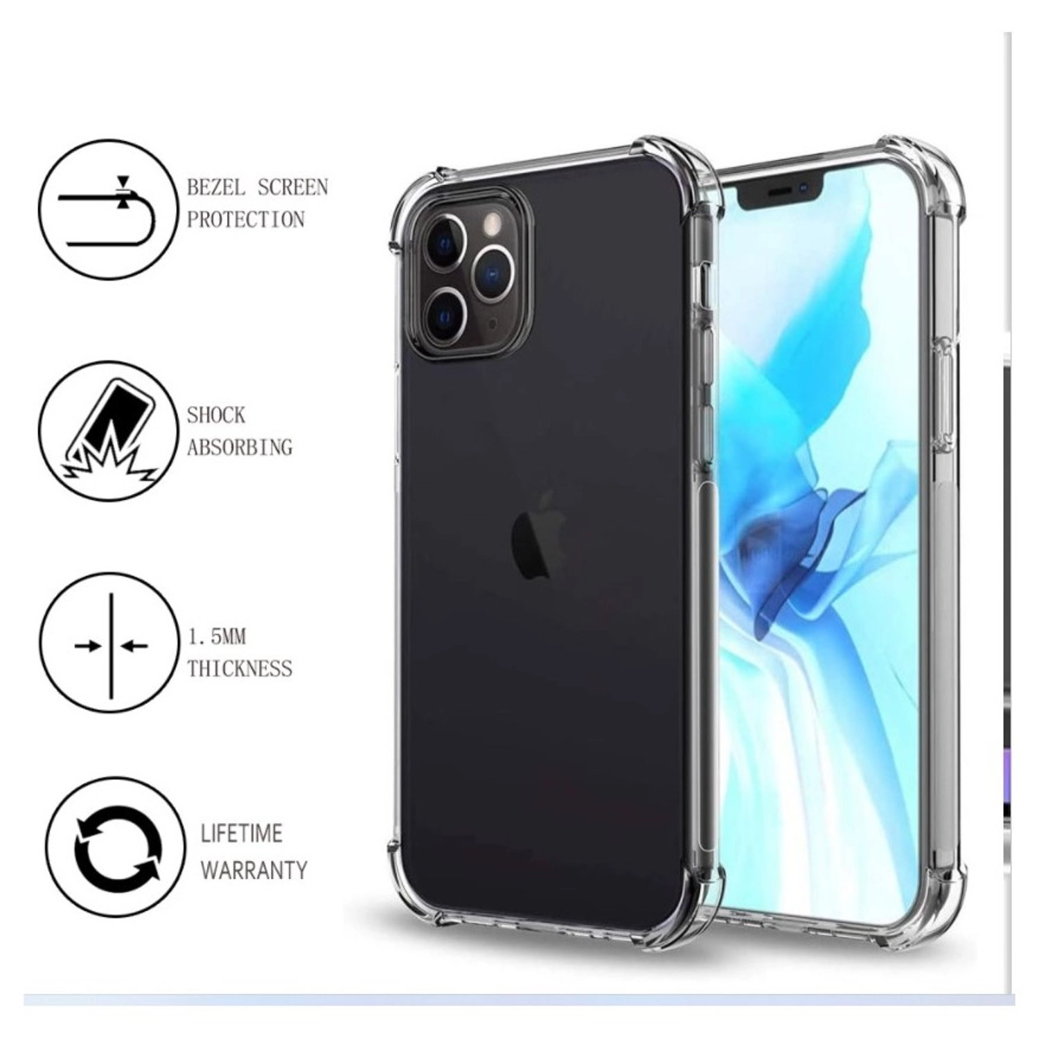 Ezzi Tech ETIP13ProMax Clear Case for 13Pro Max