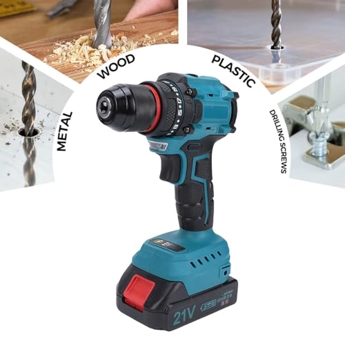 Cordless Drill Driver Kit - 2 x 1300mAh