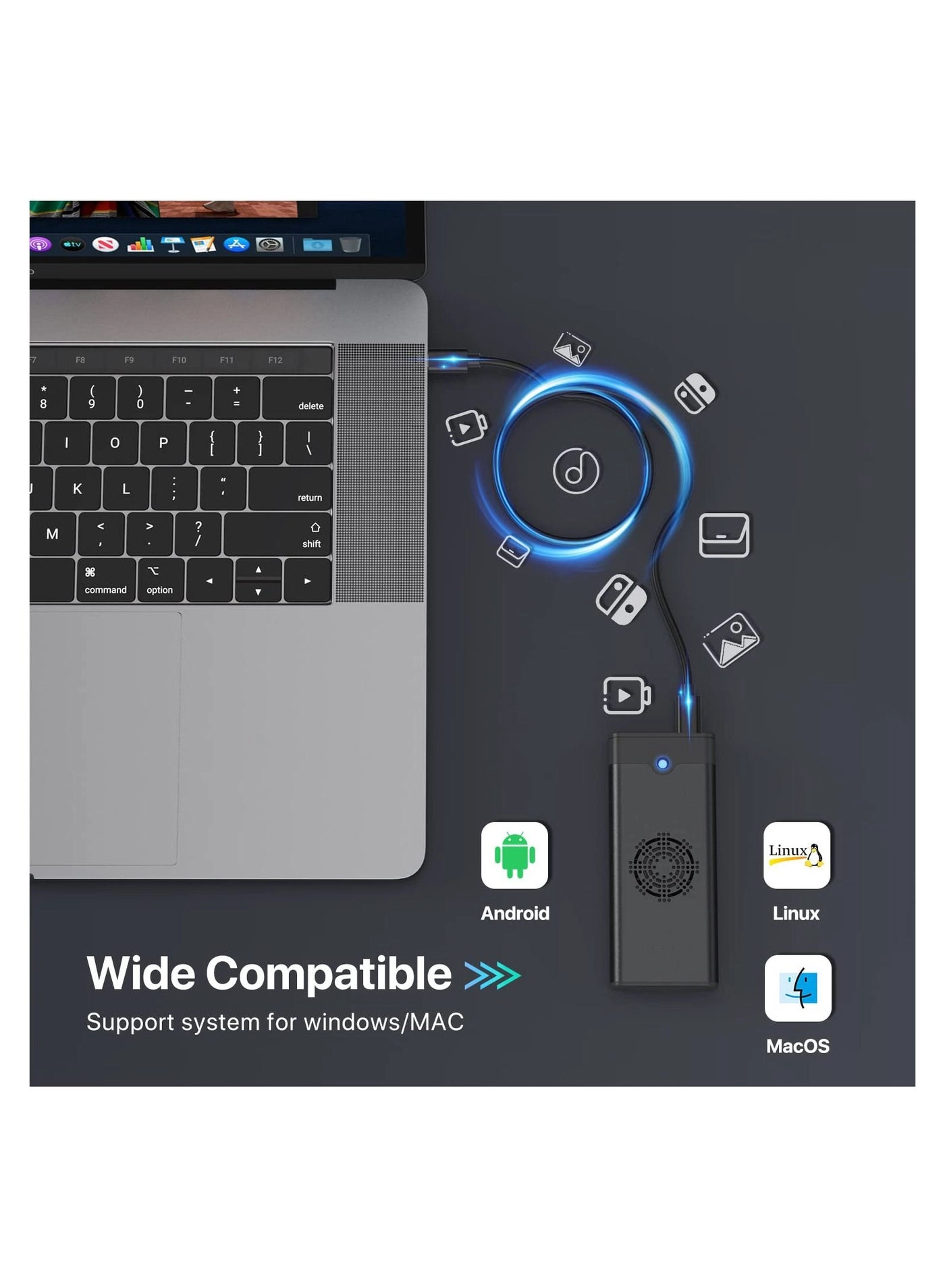 M.2 NVME SATA SSD Enclosure Adapter Reader