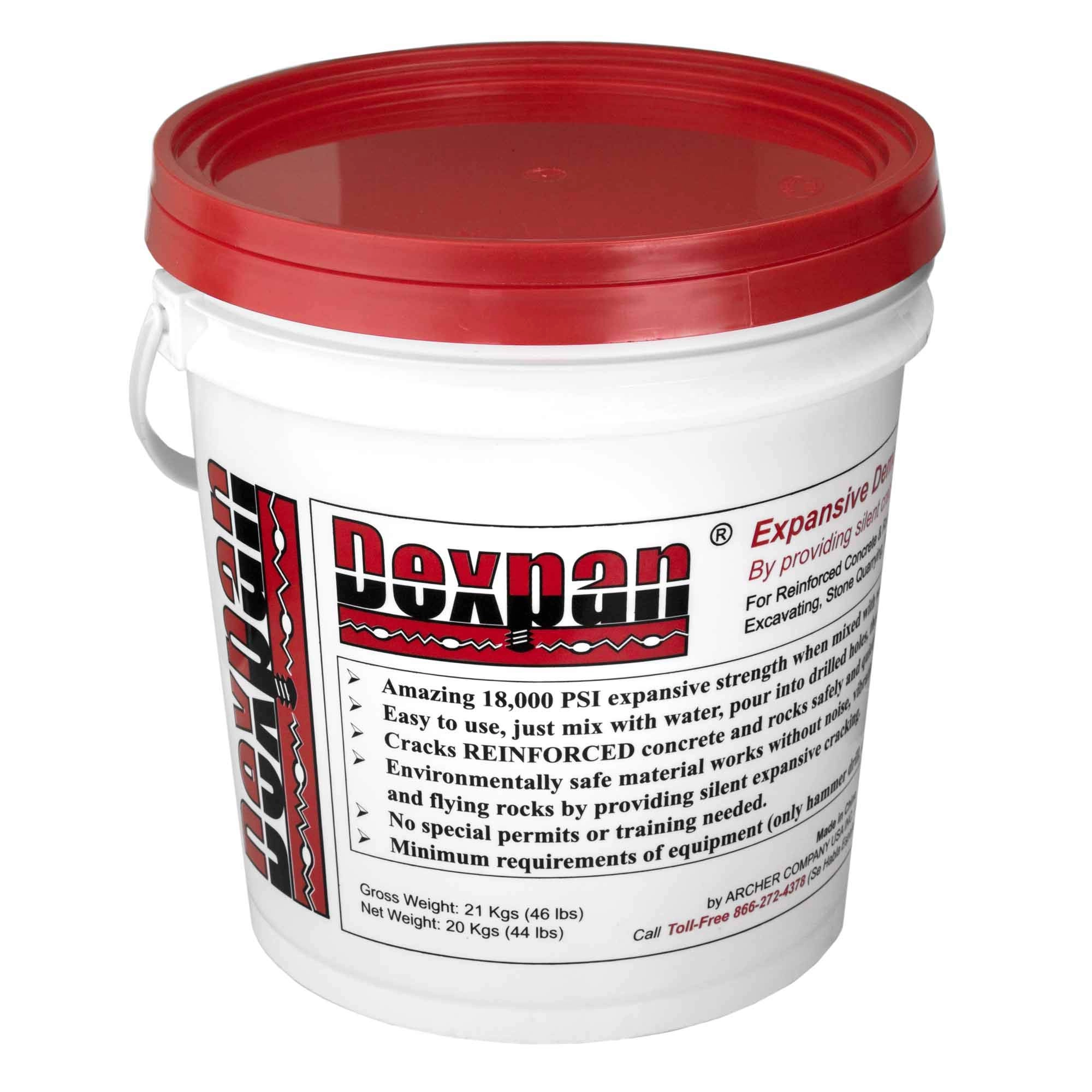 Expansive Demolition Grout - 44 Lb. Box Concrete Rock Breaking