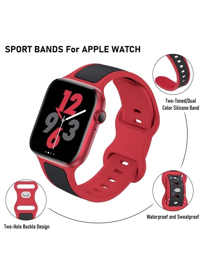 Two-Toned Dual Color Bands - 38mm 40mm 41mm 42mm 44mm 45mm 49mm