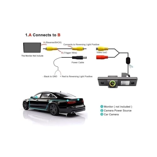 Rear View Backup camera - Night vision 1280*720p