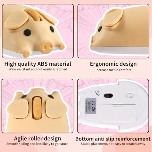 Cartoon Pig Mouse - Wireless