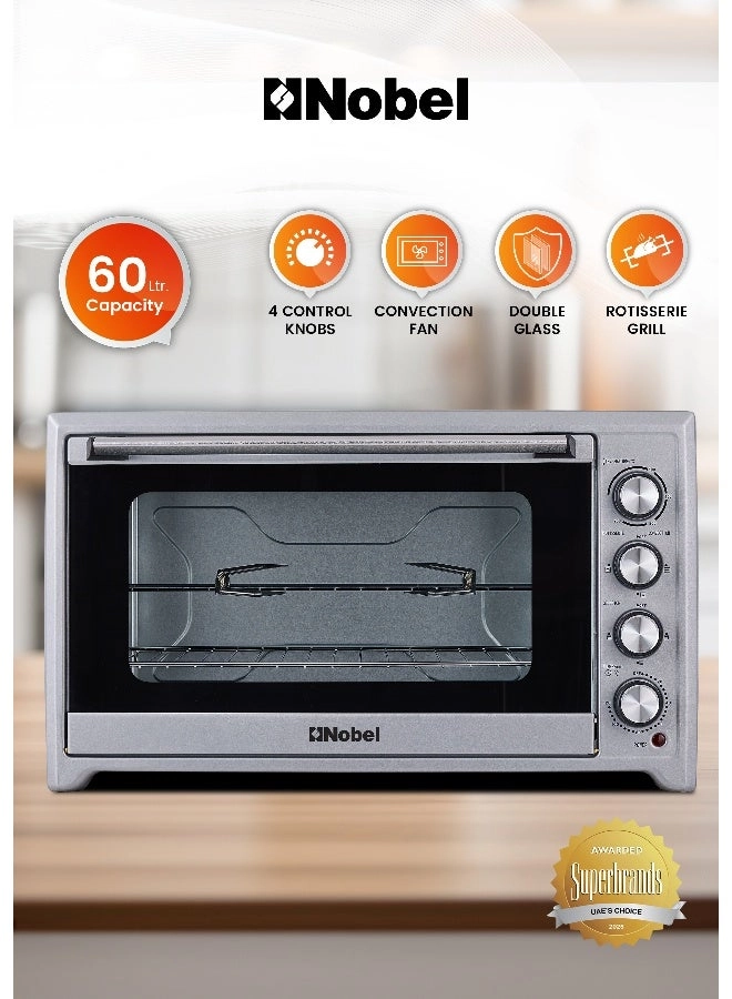 Nobel NEO60PI - Electric Convection Rotisserie silver