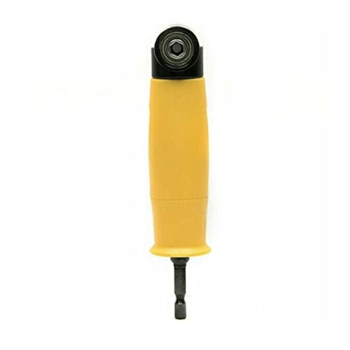 90 Degree Right Angle Electric Drill Angle - 155x32mm Yellow