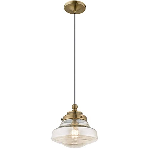 41223-01 - 11" One Light Mini Pendant Antique Brass