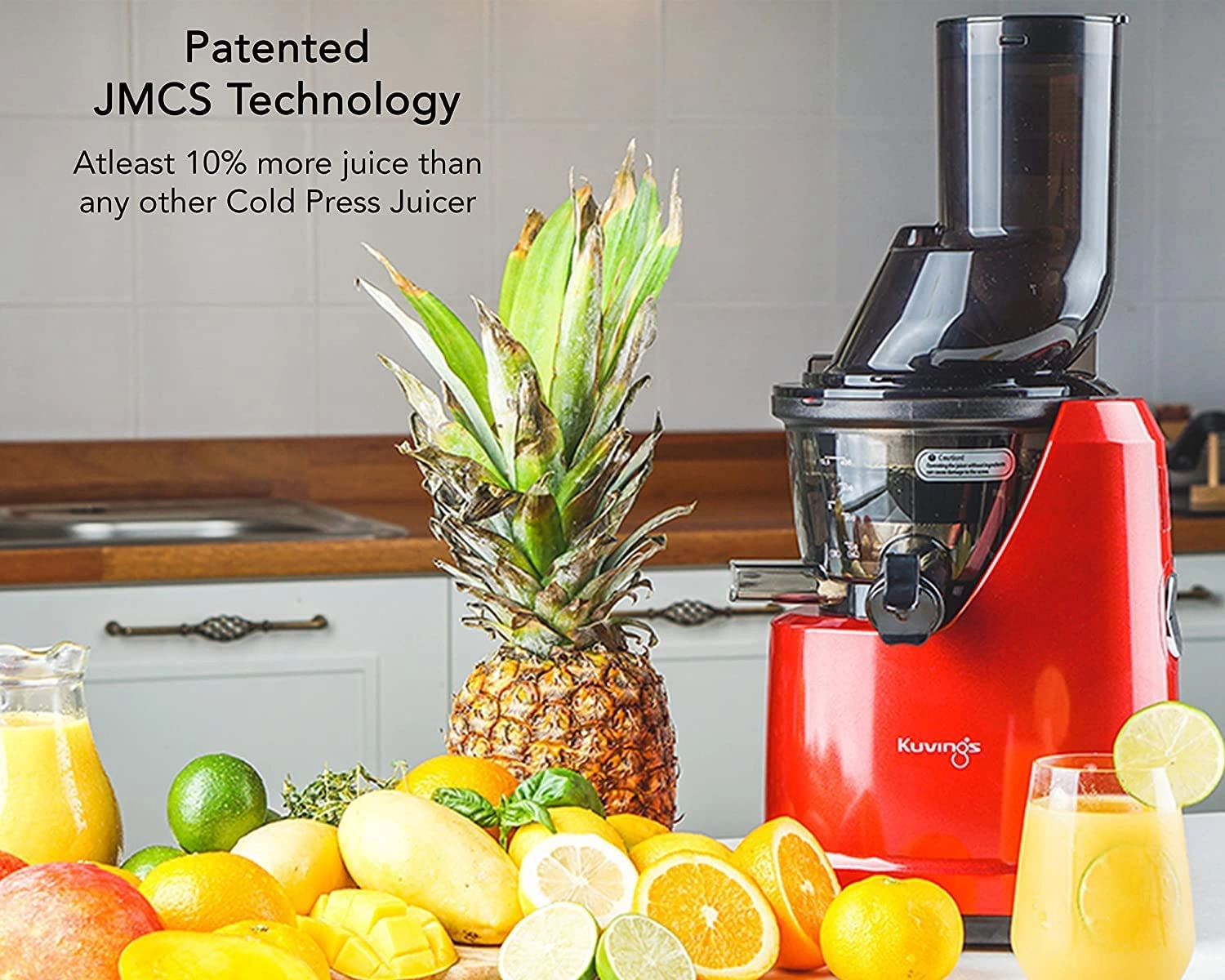 B1700 - Professional Cold Press Whole Slow Juicer Red