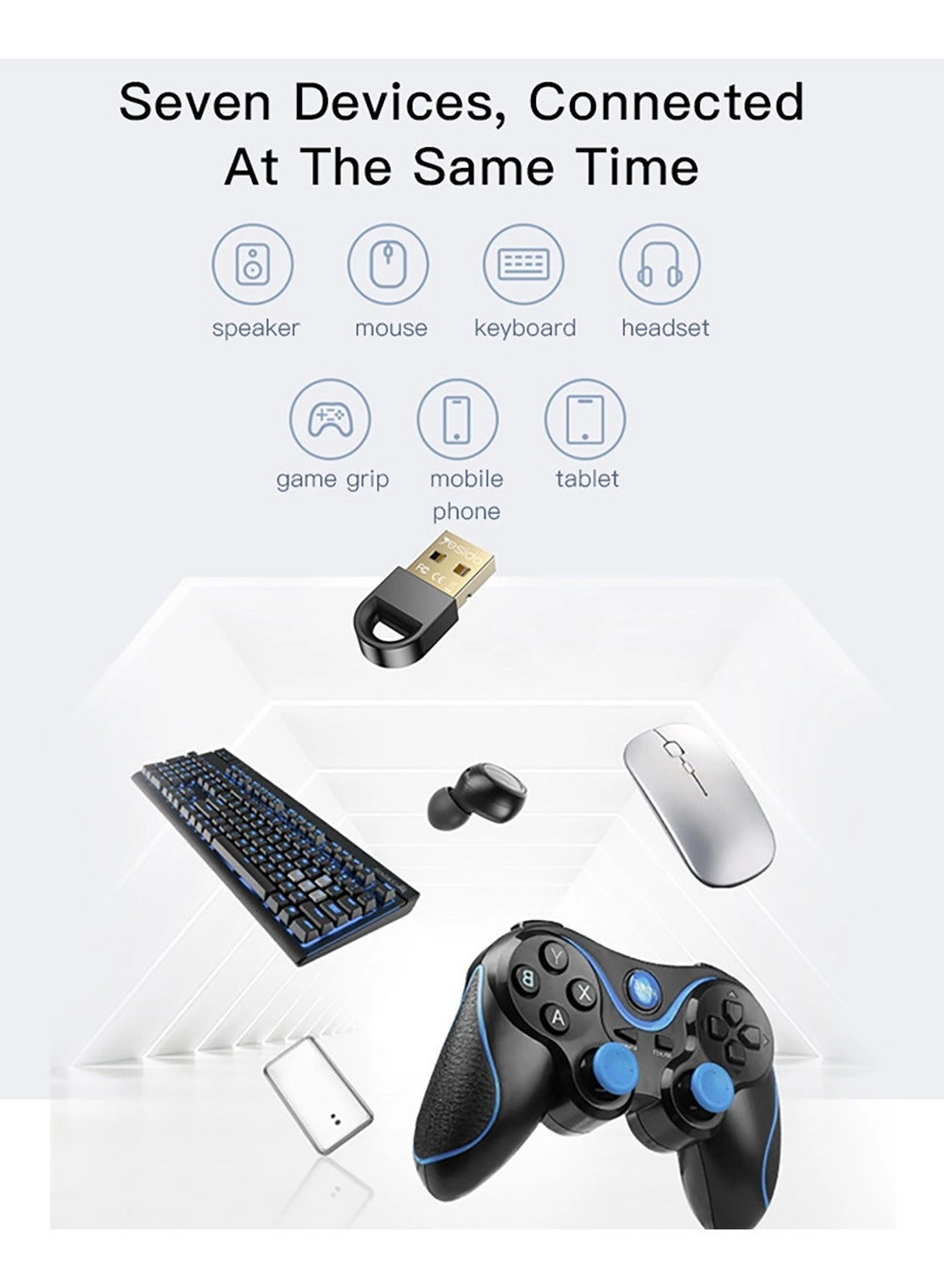 YAU34 - Bluetooth 5.1 Mini USB