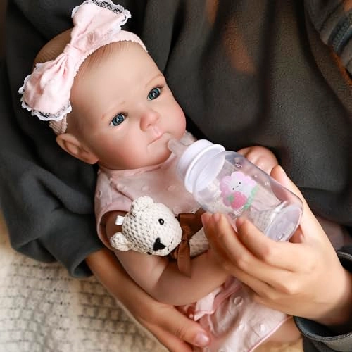 Bettie Reborn Baby Doll - 18 inch Silicone Vinyl Girl Ages 3+
