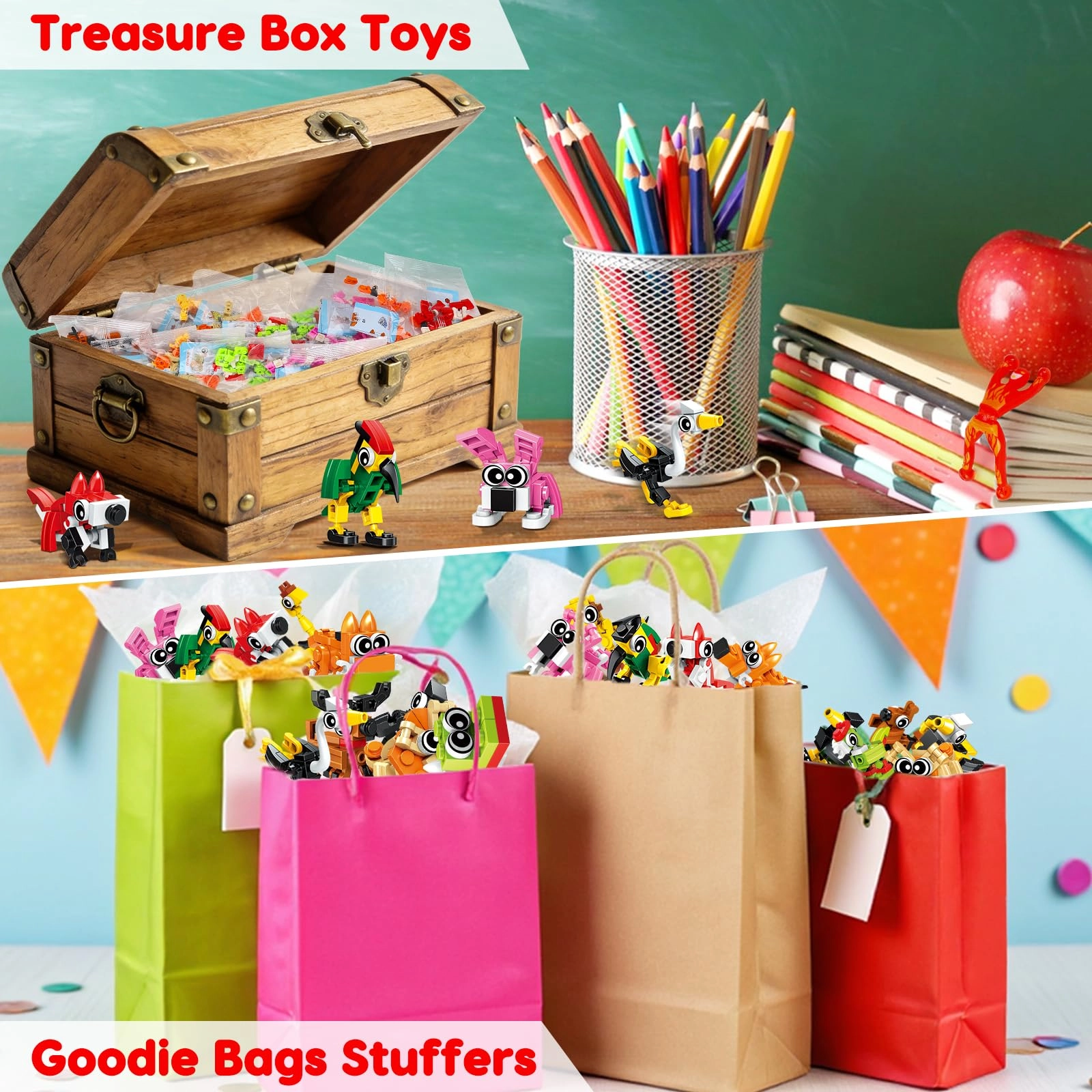 Mini Animal Building Blocks - 20pcs