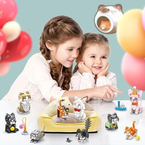 Cat Building Block Kit - Cat 9 pcs