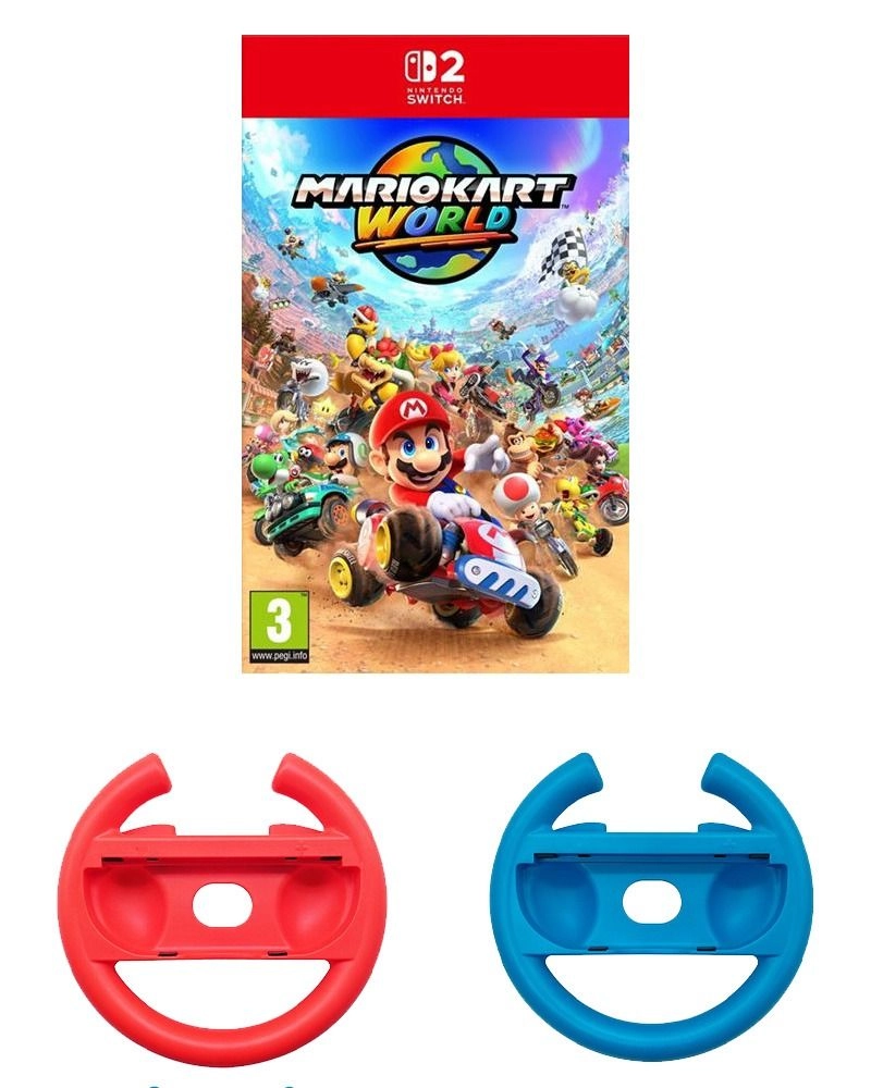 Mario Kart World + Steering wheel - Nintendo Switch 2
