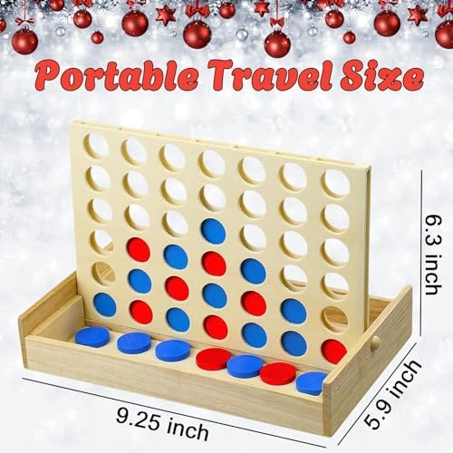 4 in a Row - Wooden Red