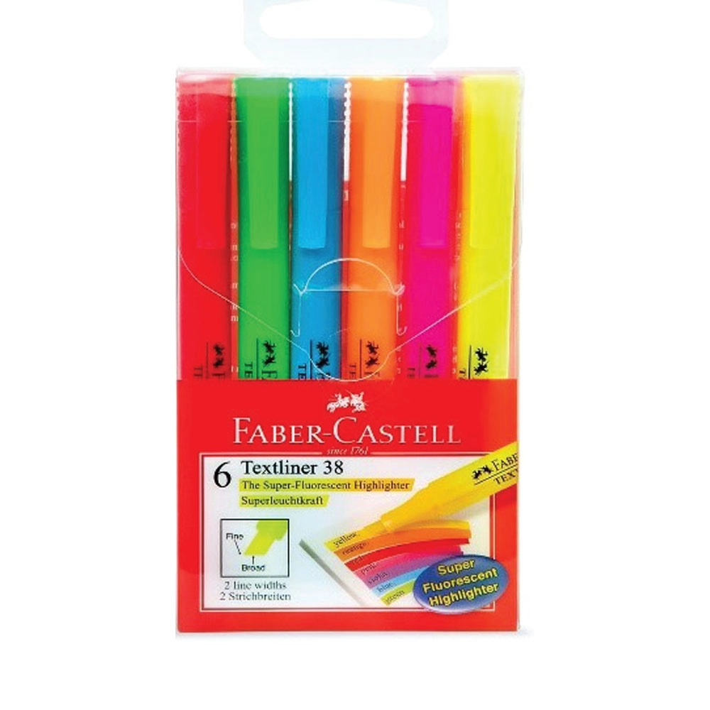 Faber-Castell Highlighter Slim - 6’s