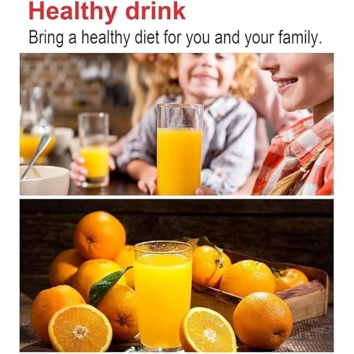 Double Electric Citrus Juicer - Slow Masticating RED